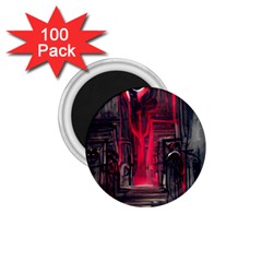 Stranger Things Fantasy Dark  Red 1 75  Magnets (100 Pack)  by Amaryn4rt