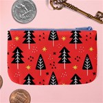 Christmas Christmas Tree Pattern Large Coin Purse Back