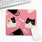 Cat Pattern Backgroundpet Large Mousepads Front