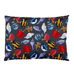 Sea Animals Pattern Wallpaper Fish Pillow Case