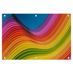  Rainbow Pattern Lines Banner And Sign 6  X 4  by artworkshop