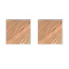 Abstract Marble Effect Earth Stone Texture Cufflinks (square) by Wegoenart