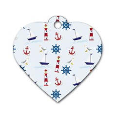 Lighthouse Dog Tag Heart (two Sides)