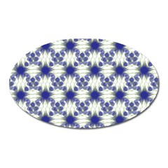 Background Pattern Texture Design Oval Magnet by Wegoenart