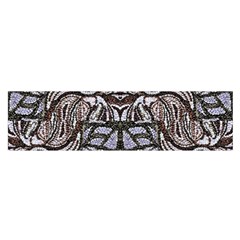 Liberty Inspired Embroidery Iv Oblong Satin Scarf (16  X 60 ) by kaleidomarblingart
