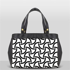 Background Monochrome Geometric Oversize Office Handbag (2 Sides) by Wegoenart