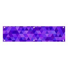 Illustration Purple Triangle Purple Background Banner And Sign 4  X 1  by Wegoenart