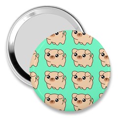 Puppy Pattern Wallpaper Dog Pet 3  Handbag Mirrors by Wegoenart