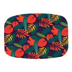 Leaves Pattern Wallpaper Seamless Mini Square Pill Box