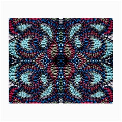 Blue Onn Burgundy Small Glasses Cloth (2 Sides) by kaleidomarblingart