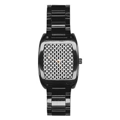 Triangle-black White Stainless Steel Barrel Watch by nateshop