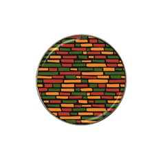 African Wall Of Bricks Hat Clip Ball Marker (4 Pack) by ConteMonfrey