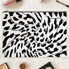 Leopard Print Black And White Cosmetic Bag (xxxl) by ConteMonfrey