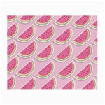 Pink Melon Wayermelon Pattern Food Fruit Melon Small Glasses Cloth (2 Sides) Back