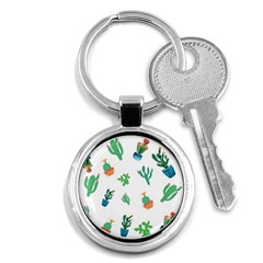 Among Succulents And Cactus  Key Chain (round) by ConteMonfrey