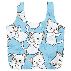 Seamless-little-cat-dragonfly-pattern Full Print Recycle Bag (xxxl)