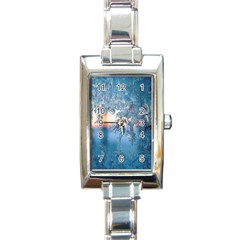 Frost Winter Morning Snow Rectangle Italian Charm Watch by artworkshop