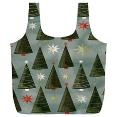 Christmas Trees Pattern Full Print Recycle Bag (xxl) by artworkshop