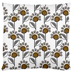 Daisy Minimalist Leaves Standard Flano Cushion Case (one Side) by ConteMonfrey