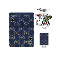 Blue Golden Bee Playing Cards 54 Designs (mini) by ConteMonfrey