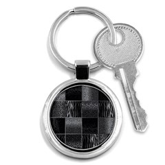 Gray Animal Print Key Chain (round) by danenraven