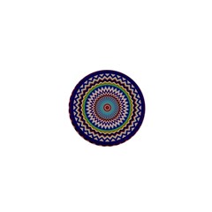 Kaleidoscope Geometric Circles 1  Mini Buttons