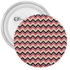 Geometric Pink Waves  3  Button by ConteMonfreyShop