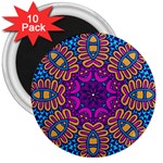 Mandala Fishes 3  Magnet (10 pack) Front