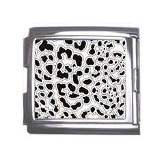 Black And White Dots Jaguar Mega Link Italian Charm (18mm) by ConteMonfreyShop