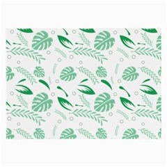 Green Nature Leaves Draw    Large Glasses Cloth (2 Sides) by ConteMonfreyShop