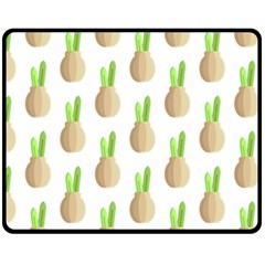 Succulent Vases  Fleece Blanket (medium) by ConteMonfreyShop