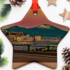 Red Summer Napoli - Vesuvio Ornament (star) by ConteMonfrey