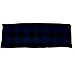 Black And Dark Blue Plaids Body Pillow Case (dakimakura) by ConteMonfrey