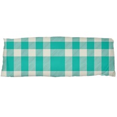 Turquoise Small Plaids  Body Pillow Case (dakimakura) by ConteMonfrey