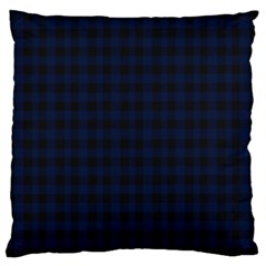 Black And Blue Classic Small Plaids Large Flano Cushion Case (two Sides) by ConteMonfrey