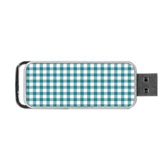 Straight Blue White Small Plaids Portable Usb Flash (two Sides) by ConteMonfrey