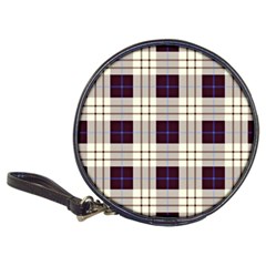Purple, Blue And White Plaids Classic 20-cd Wallets by ConteMonfrey