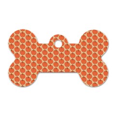 Cute Pumpkin Small Dog Tag Bone (two Sides) by ConteMonfrey