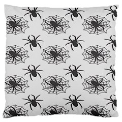 Spider Web - Halloween Decor Large Cushion Case (two Sides) by ConteMonfrey