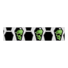 Coffins And Skulls - Modern Halloween Decor  Velvet Scrunchie by ConteMonfrey