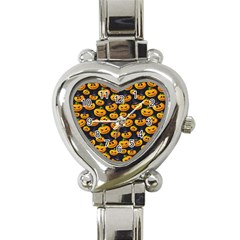 Jack O Lantern  Heart Italian Charm Watch by ConteMonfrey