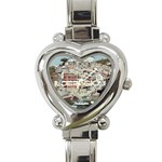 Riomaggiore - Italy Vintage Heart Italian Charm Watch Front