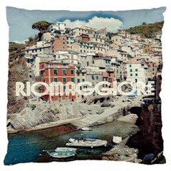 Riomaggiore - Italy Vintage Large Cushion Case (one Side) by ConteMonfrey