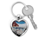 Fishes In Lake Garda Key Chain (Heart) Front