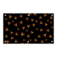 Pattern Flame Black Background Banner And Sign 5  X 3 