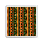 African Pattern Texture Memory Card Reader (Square) Front