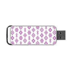 Geometric Pattern Purple Pattern Portable Usb Flash (one Side) by Ravend