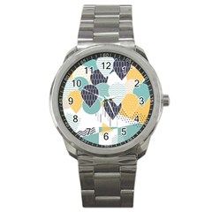 Abstract Balloon Pattern Decoration Sport Metal Watch by Ravend