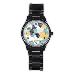 Abstract Balloon Pattern Decoration Stainless Steel Round Watch by Ravend