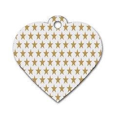 Stars-3 Dog Tag Heart (one Side)